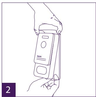 PHILIPS WELCOMEEYE CAM - Installing the main or additional intercom panel - 2