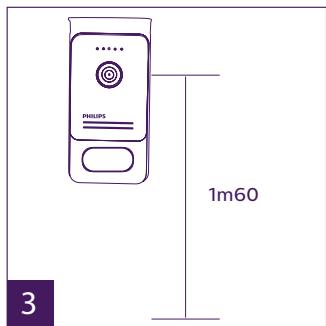 PHILIPS WELCOMEEYE CAM - INSTALLATIE VAN HET PRODUCT - 7