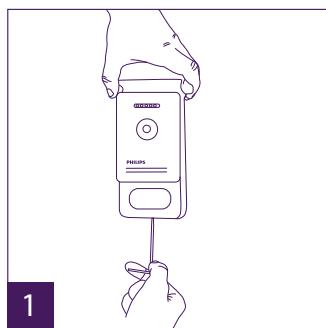 PHILIPS WELCOMEEYE CAM - Instalação da placa de rua principal ou suplementar - 1