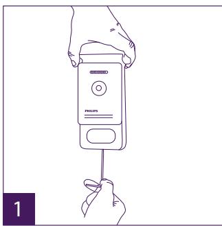 PHILIPS WELCOMEEYE CAM - Installing the main or additional intercom panel - 1