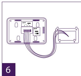 PHILIPS WELCOMEEYE CAM - Installing the main or additional monitor - 6