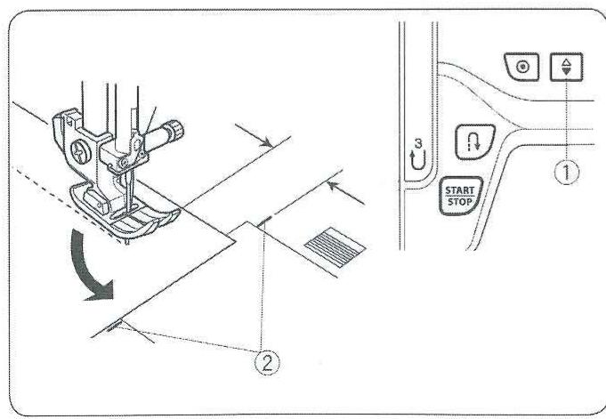 JANOME JEAN ET STRETCH - Changement du sens de la couture - 1