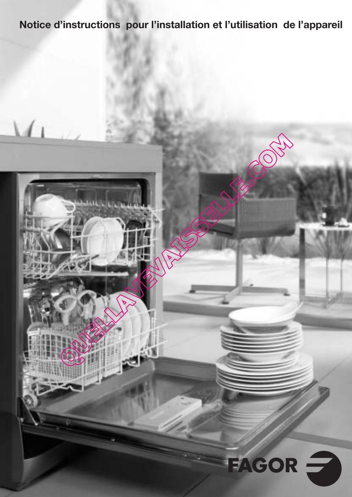 FAGOR LFF 031 - Notice d'instructions pour l'installation et l'utilisation de l'appareil - 1