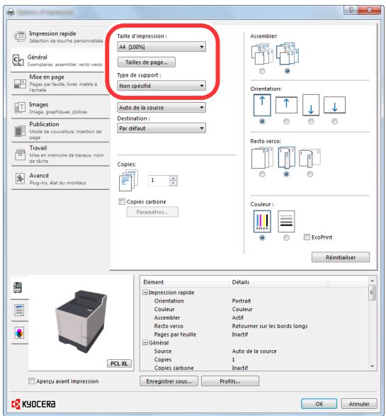 KYOCERA P6035CDN - Configurer les paramètres. - 2