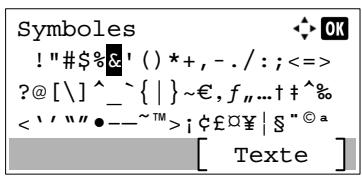 KYOCERA P6035CDN - Saisie de symboles - 2
