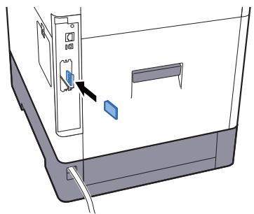 KYOCERA P6035CDN - Installation et formatage de la carte mémoire SD/SDHC - 4