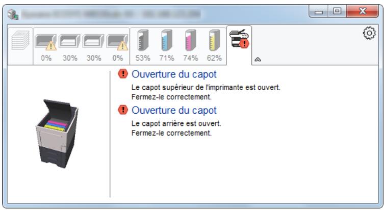 KYOCERA P6035CDN - Onglet Alerte - 1