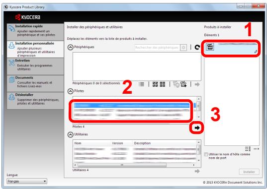 KYOCERA P6035CDN - Installation en utilisant [Installation personnelisée] - 5