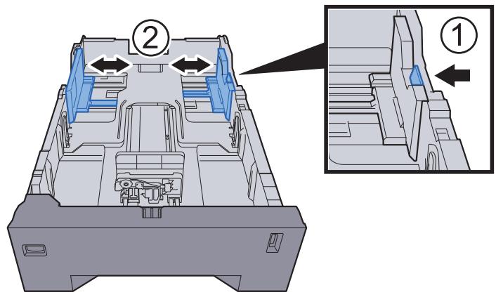 KYOCERA P6035CDN - Régler le format du magasin. - 1