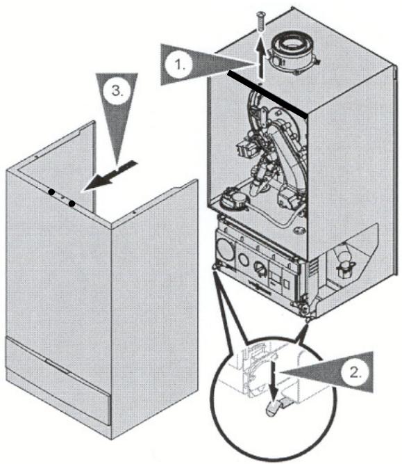 VIESSMANN VITODENS 100 W - Retrait du brûleur - 1