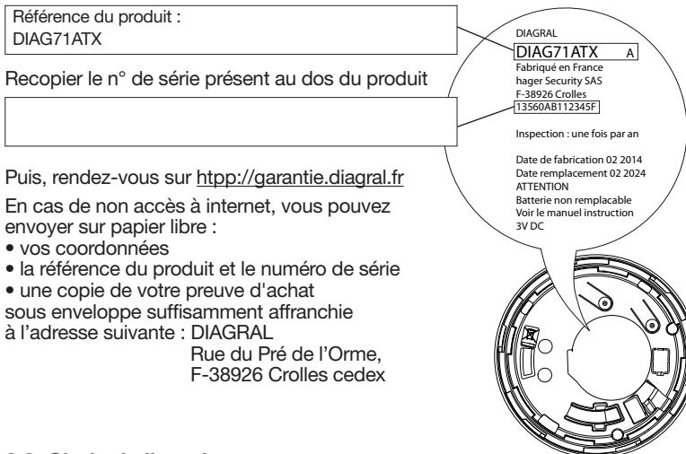 DIAGRAL DIAG71ATX - Garantie - 1