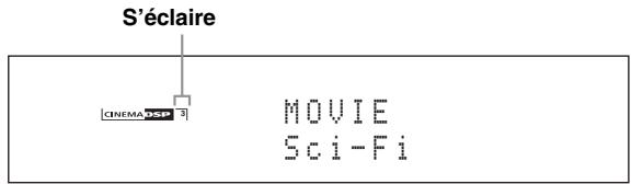 SCOTT MCX 10 - Appuyez plusieurs fois de suite sur 3D DSP pour activer et désactiver le mode CINEMA DSP 3D. - 1