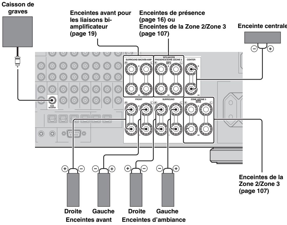 SCOTT MCX 10 - Raccordement des enceintes pour un ensemble à 5.1 voies - 1
