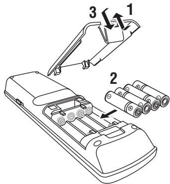 SCOTT MCX 10 - ■ Mise en place des piles dans le boîtier de télécommande - 1