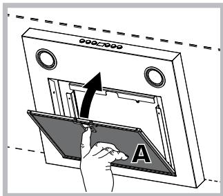 HOTPOINT HGA9.5AMX - Manutenção dos filtros de gorduras (A) - 1