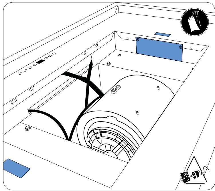 ROBLIN HIGH CONFIDENCE PLUS - WANNEER EEN ELEKTRISCH ONDERDEEL BESCHADIGD RAAKT, MAG DIT ALLEEN WORDEN VERVANGEN DOOR EEN DOOR DE FABRIKANT ERKEND REPARATIEATELIER, AANGEZIEN SPECIALAAL GEREEDSCHAP IS VEREIST - 52