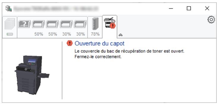 KYOCERA ECOSYS P4060DN - Onglet Alerte - 1