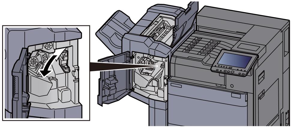 KYOCERA ECOSYS P4060DN - Élimination des agrafes coincées dans le module de finition 1000 feuilles - 7