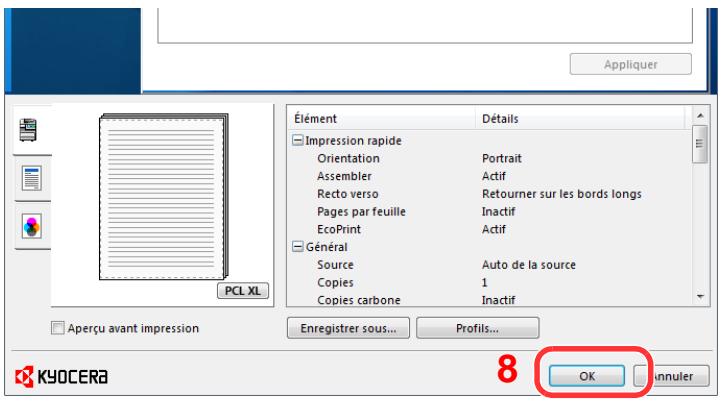 KYOCERA ECOSYS P4060DN - Enregistrer le format de papier. - 3