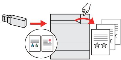 KYOCERA ECOSYS P4060DN - Utiliser la mémoire USB (mémoire USB) - 1