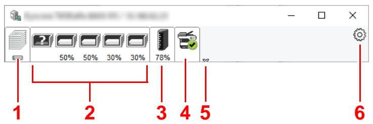 KYOCERA ECOSYS P4060DN - Aperçu rapide de l'état - 1