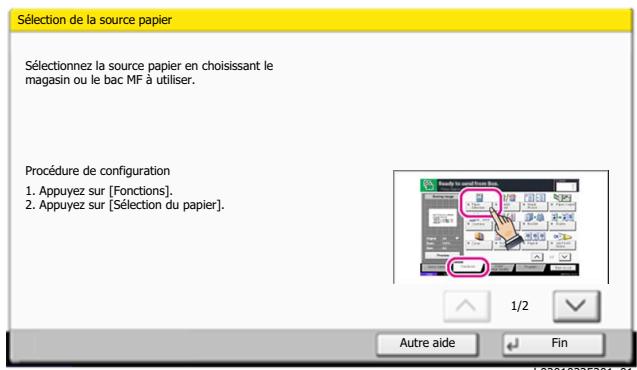 KYOCERA ECOSYS P4060DN - Sélectionner [Aide] sur le panneau. - 3