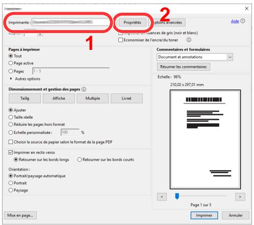 KYOCERA ECOSYS P4060DN - Configurer les paramètres. - 1