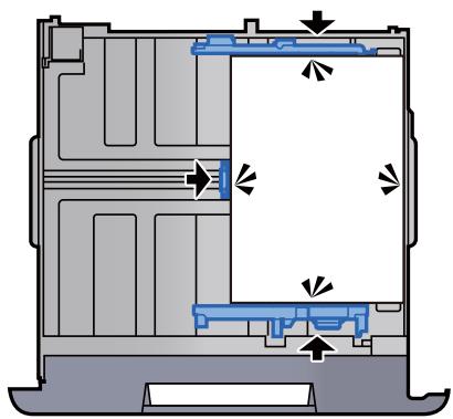 KYOCERA ECOSYS P4060DN - Vérifier que les guides de longueur et de largeur papier sont bien en appui sur le papier. - 1