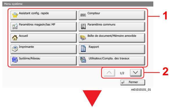 KYOCERA ECOSYS P4060DN - Sélectionner une fonction. - 1