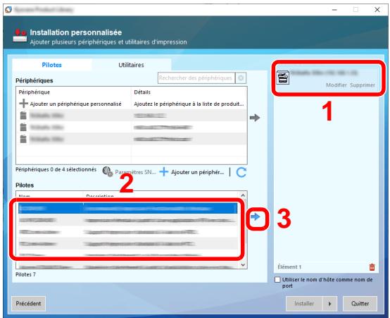 KYOCERA ECOSYS P4060DN - Sélectionner le pilote à installer. - 1