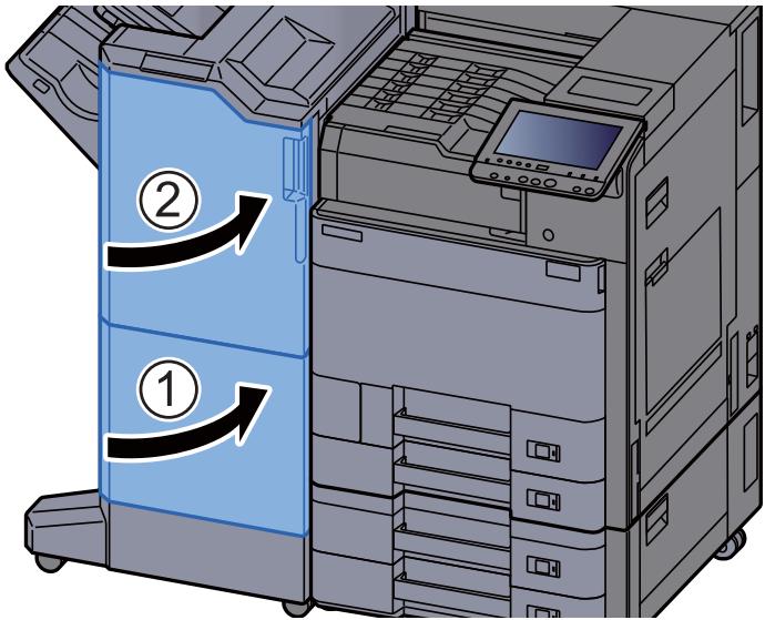 KYOCERA ECOSYS P4060DN - Remettre l'unité de pliage dans sa position d'origine. - 4