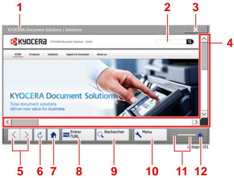KYOCERA ECOSYS P4060DN - Utilisation de l'écran de l'explorateur - 1