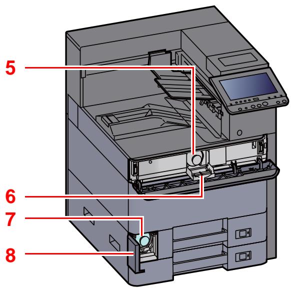 KYOCERA ECOSYS P4060DN - Nomenclature (connecteurs/intérieur) - 2