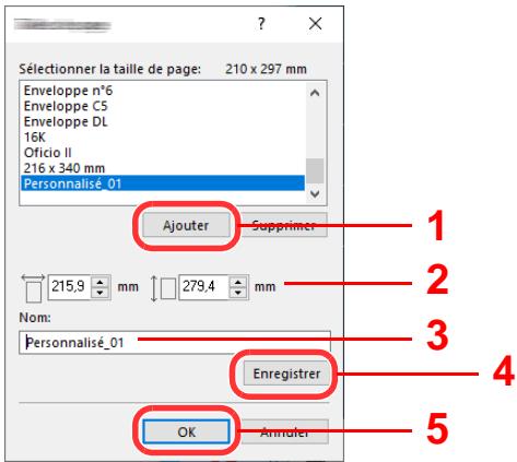 KYOCERA ECOSYS P4060DN - Enregistrer le format de papier. - 1