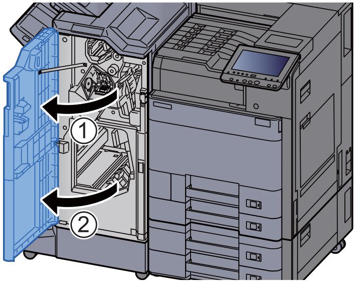 KYOCERA ECOSYS P4060DN - Remettre l'unité de pliage dans sa position d'origine. - 2