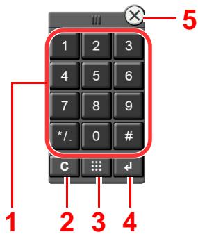 KYOCERA ECOSYS P4060DN - Saisie de numéros - 1