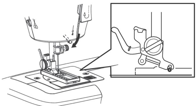 SOLAC SW8221 COTTON 12.2 - Install the buttonhole presser foot. - 4