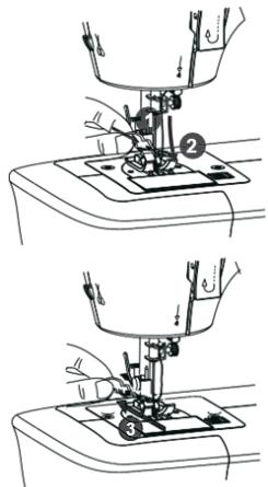 SOLAC SW8221 COTTON 12.2 - Utilisation de l'enfile-aiguille. - 1