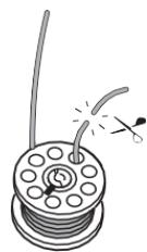 SOLAC SW8221 COTTON 12.2 - WINDING THREAD ONTO THE BOBBIN - 9