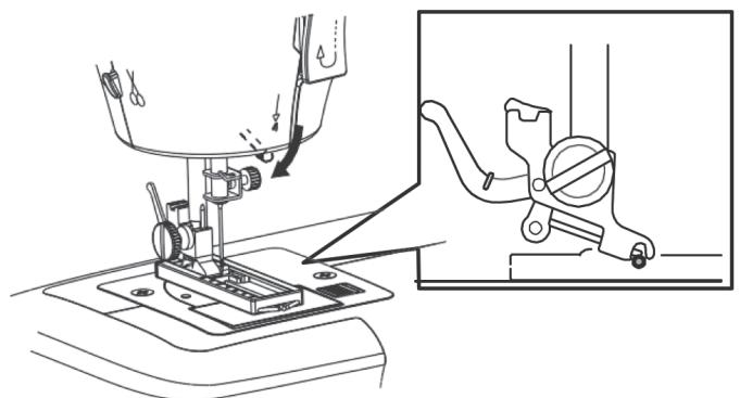 SOLAC SW8221 COTTON 12.2 - Mise en place du pied presseur spécial boutonnières. - 4