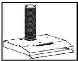 OCEANIC OCEAHC202SS - Installing the duct (not supplied) - 4