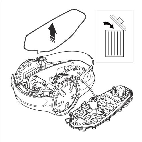 GARDENA SILENO MINIMO - Remplacement ou retrait de la batterie - 7