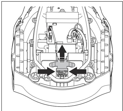 GARDENA SILENO MINIMO - Remplacement ou retrait de la batterie - 6