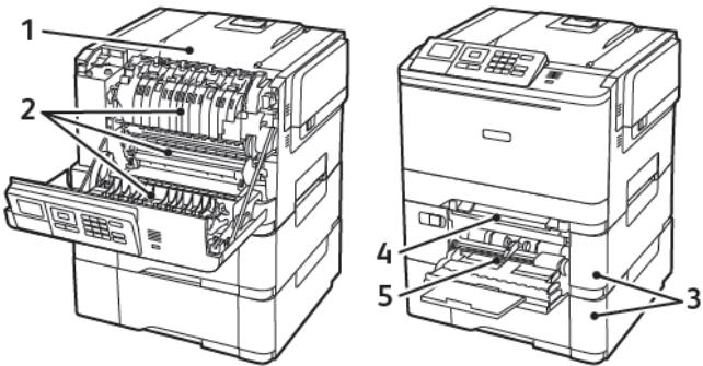 XEROX C310V - Identification des zones d'incidents - 1