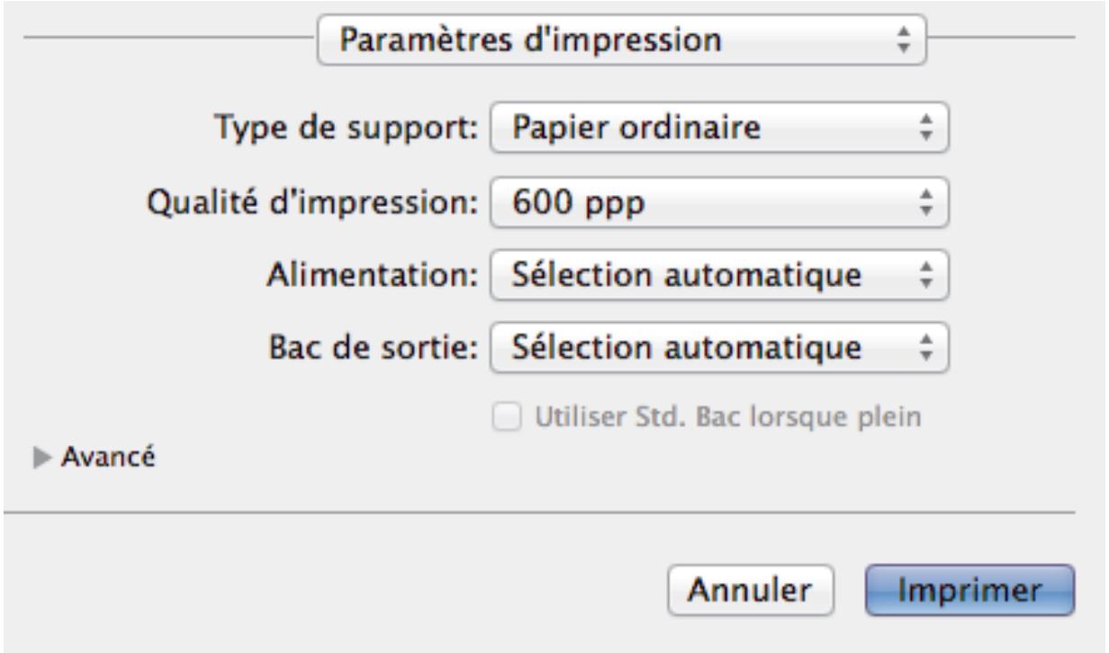 BROTHER HL-L6250DW - Paramètres d'impression - 1