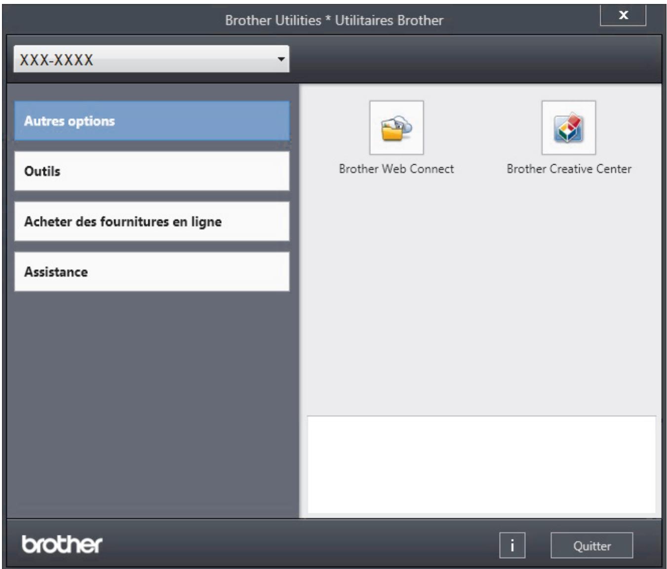 BROTHER HL-L6250DW - Acceder aux utilaitaires Brother (Windows®) - 1