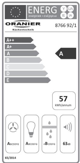 ORANIER LITO S - Produktdatenblatt nach EU-Veränderungen 65/2014 und 66/2014 - 1