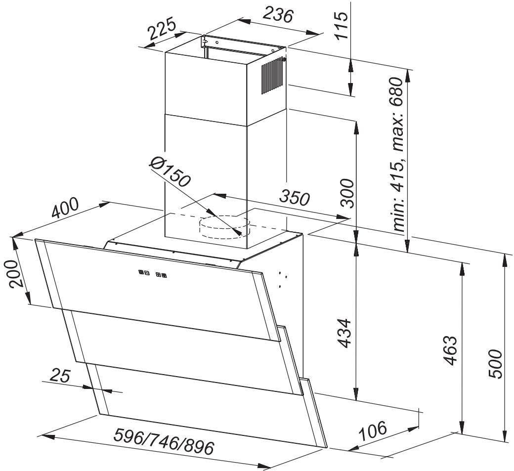 ORANIER LITO S - Abmessungen - 1