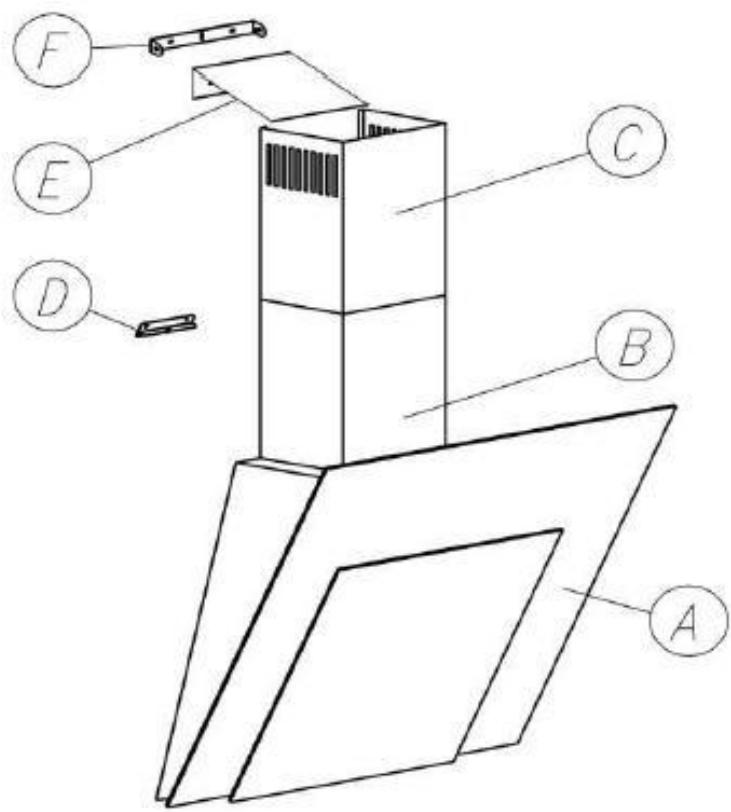 EICO FIRENZE - Viften bestär av følgende komponenter (figur 1) - 1