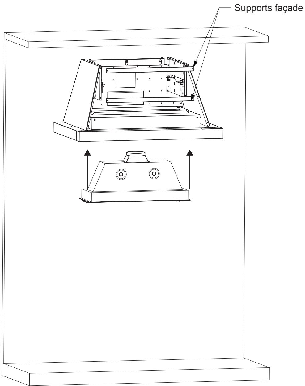 LACANCHE L2HM1400E - Mise en place dans la hotte/ figure 7 - 1